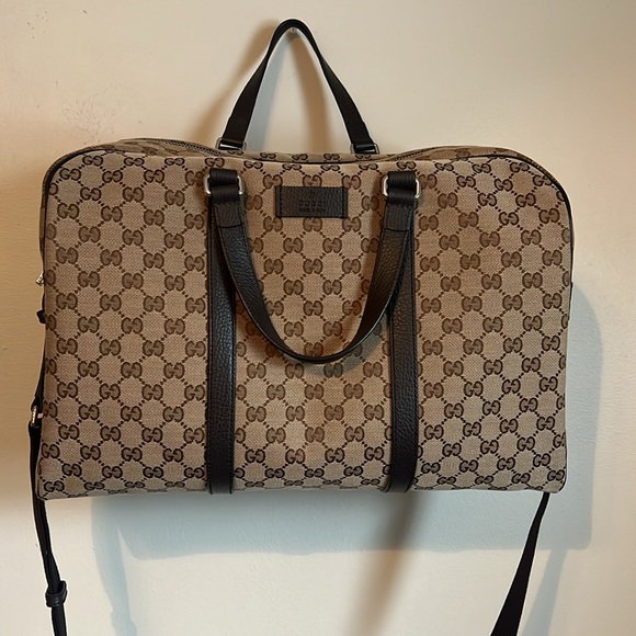 Gucci Handbags - Unisex Gucci Luggage GG Guccissiama Monogram Canvas Carry On Duffle Travel Bag